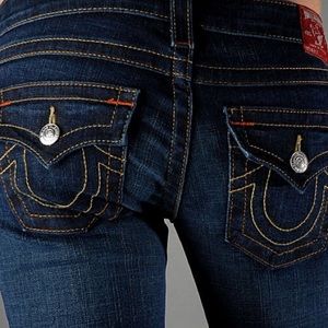 True Religion Billy Dark Wash Bootcut Jeans