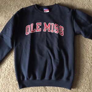Ole Miss crew neck sweatshirt