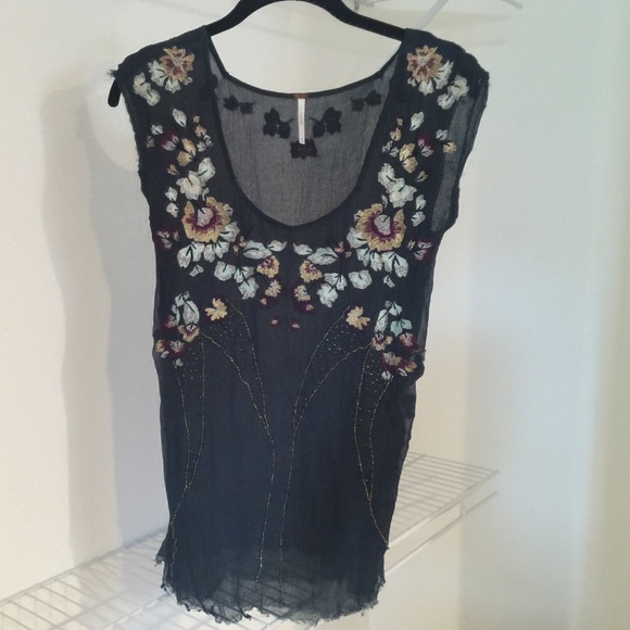 Free People embroidered top