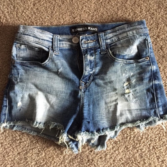 Express jean shorts