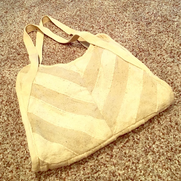 Striped Linen Purse - Picture 1 of 2