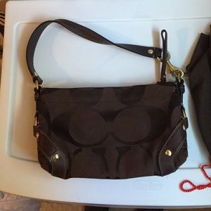 Brown coach purse