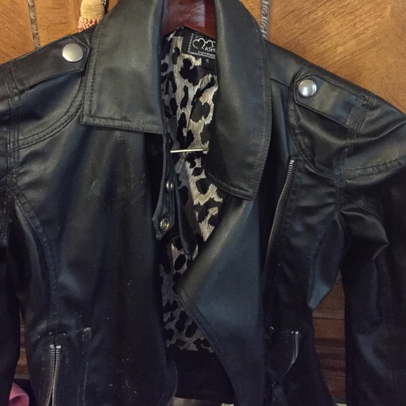 Ladies Faux Leather Jacket