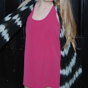 Pink slip dress