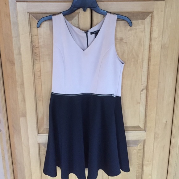 Tan and black forever 21 dress