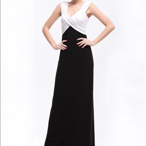 Floor length evening gown.