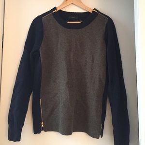 J Crew sweater with zipper detail