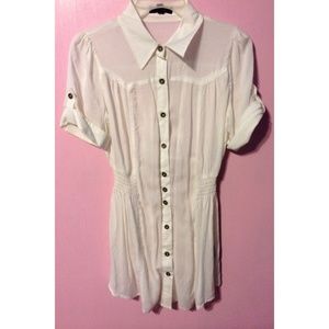 White Collared Blouse