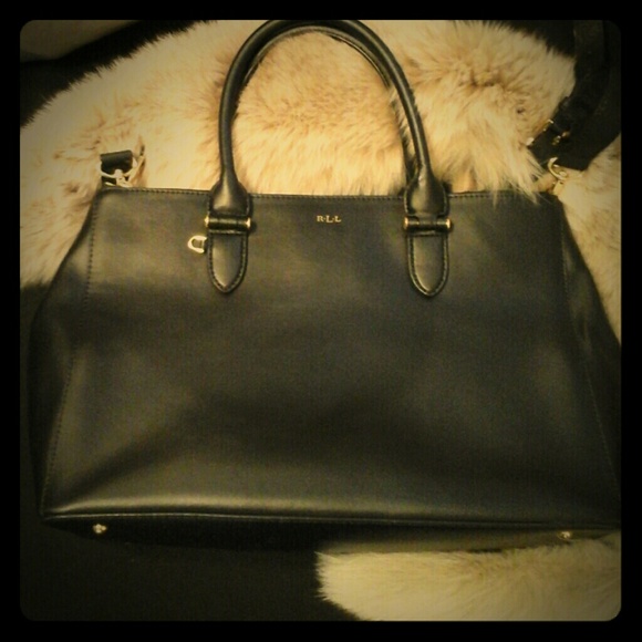 Ralph Lauren black tote purse