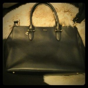 Ralph Lauren black tote purse