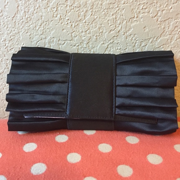 Classic black evening clutch