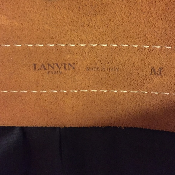 Lanvin Vintage Leather Belt 3 inches wide