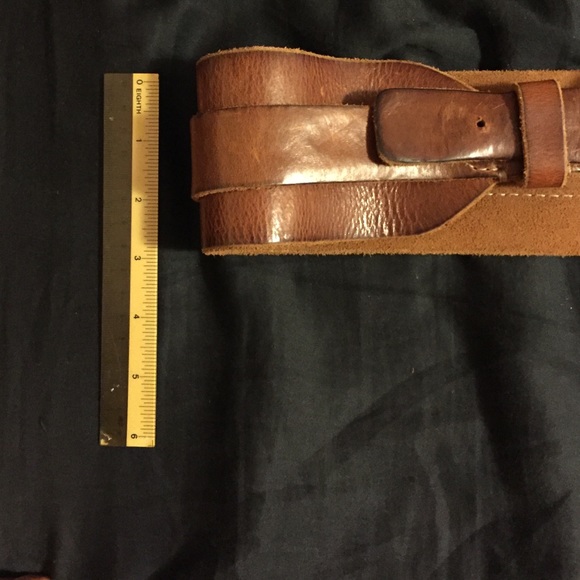 Lanvin Vintage Leather Belt 3 inches wide