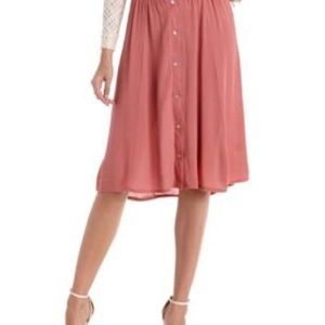 Charlotte Russe button-up midi skirt