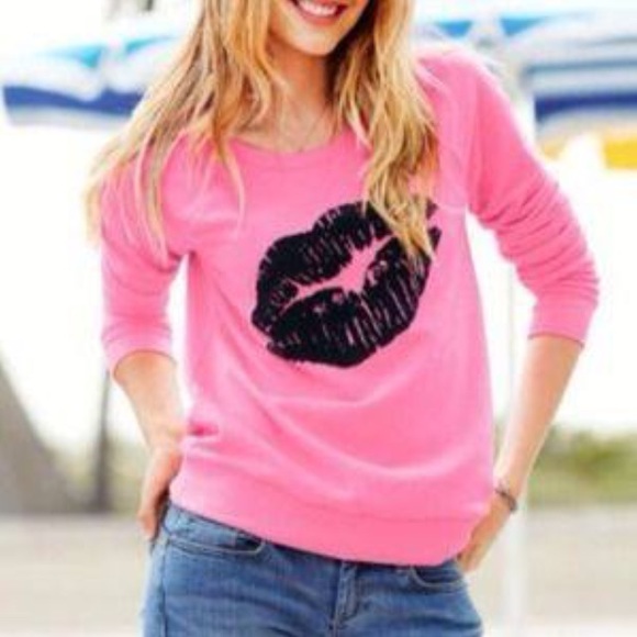 Victoria's Secret Model essentials lips sweatshirt