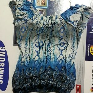 Multicolored, srunch shirt