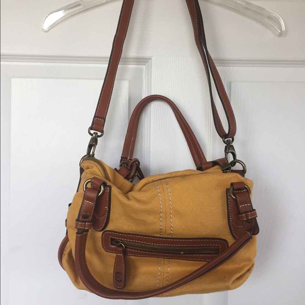 BORN Rossily Mustard Medium Satchel Bag