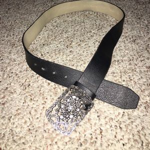 Black Leather Belt