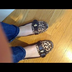 FRANCO SARTO LEOPARD CALF HAIR FLATS! Retail $128