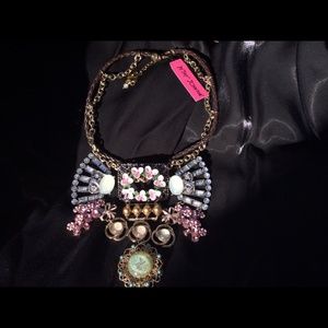Vintage Betsey Johnson floral necklace
