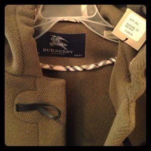 Burberry girls pea coat