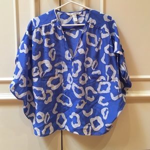 DVF 100% silk blouse