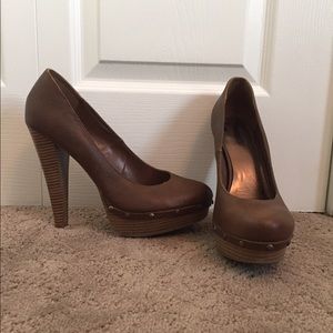 Brown Studded Heels