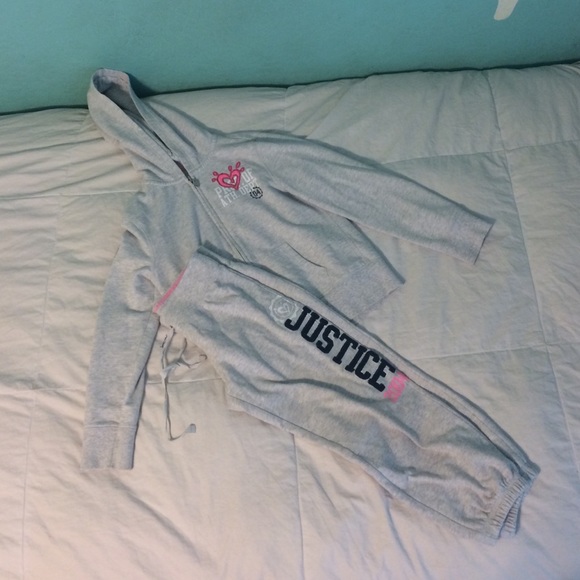 Justice hoodie and sweat pants