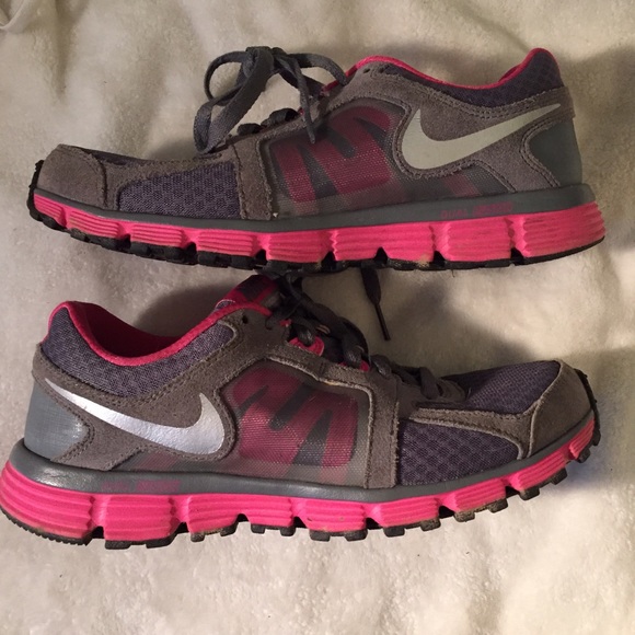 Nike Dual Fusion ST2 Running Sneaker Pink and Gray - Picture 3 of 4