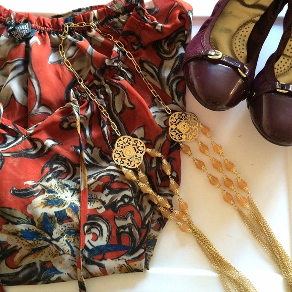 Kaktus Tops - Rust blouse