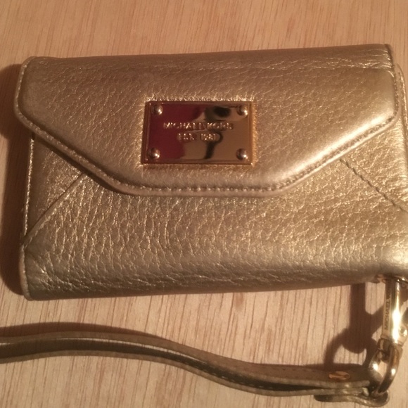 Michael Kors iPhone 5 Wallet Case Gold