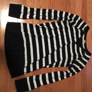 Navy/White Striped J.Crew Long Sleeved Top