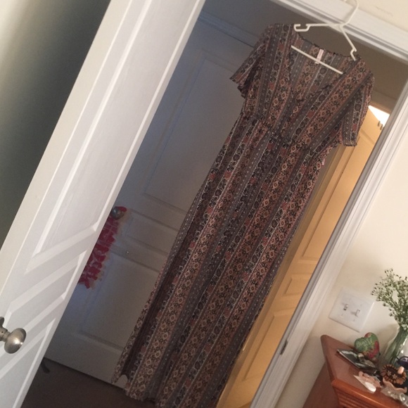 CLOSET CLEAN OUT! Boho Sheer button front maxi