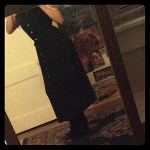 Vintage Southwestern witchy boho maxi shirt dress