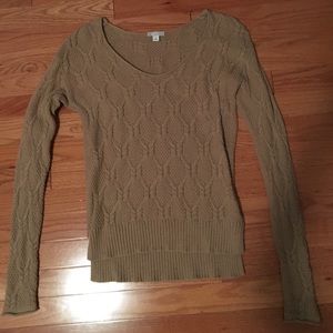 Woven Gap Sweater