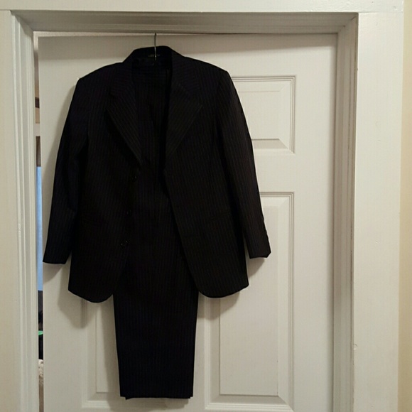 Boy's pin-striped suit