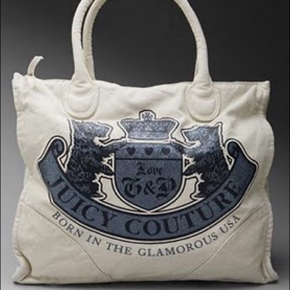 Juicy Couture Glitter Crest Power Tote