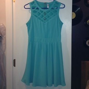 teal dress