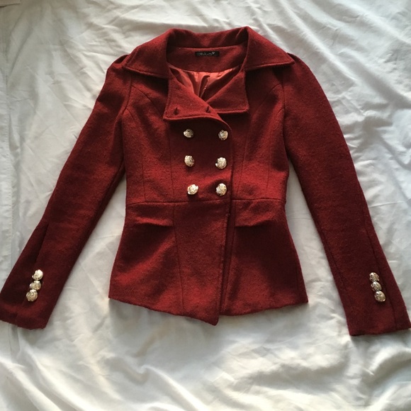 NWOT Maroon Coat