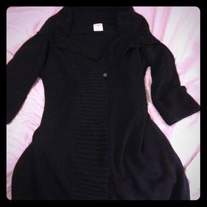 Long Black Cardigan, Old Navy, 3x