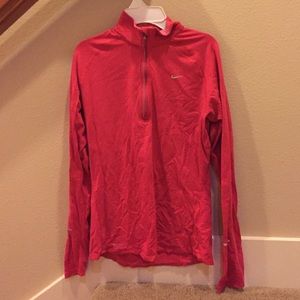 Nike pink quarter-zip jacket