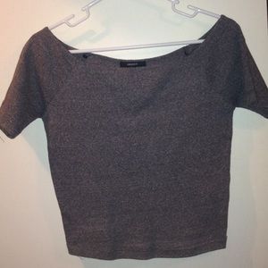 off-the-shoulder crop top