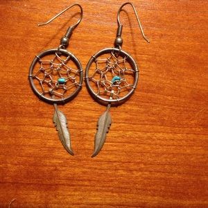 Dream catcher earrings!