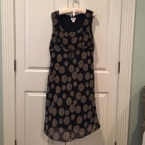 Loft sleeveless dress flower print