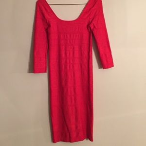 Bright red Bebe dress