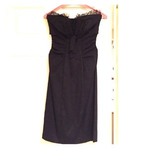 Elegant black strapless dress