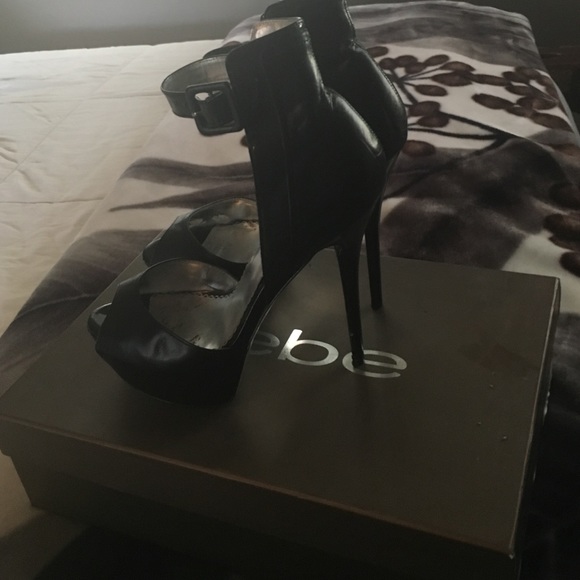 Bebe platform pumps size 8