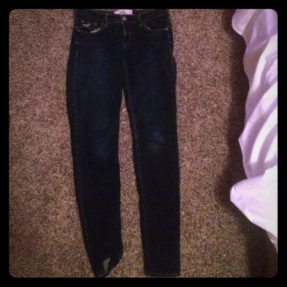 Dark blue jeans