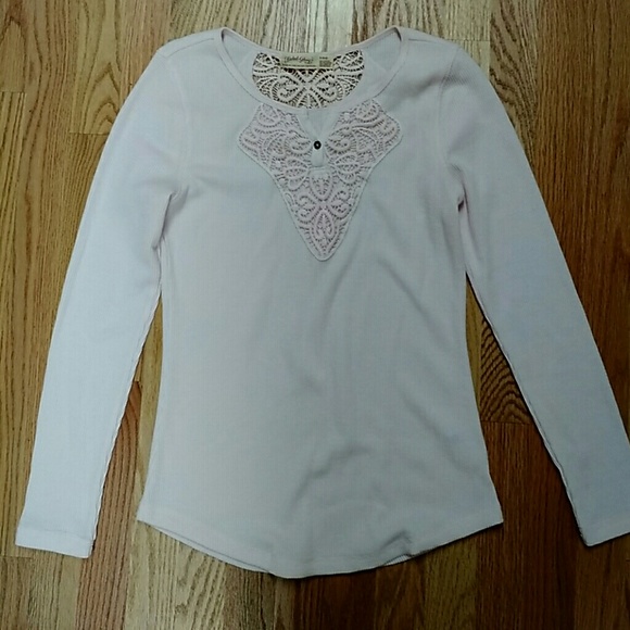 NWOT..Faded Glory pink thermal top