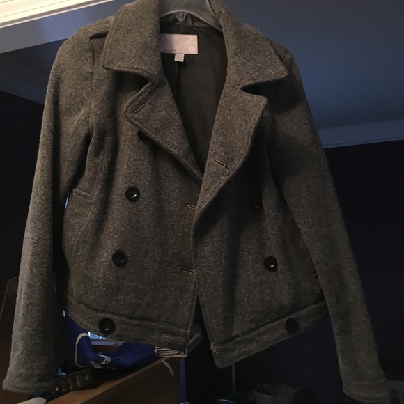 Grey pea coat